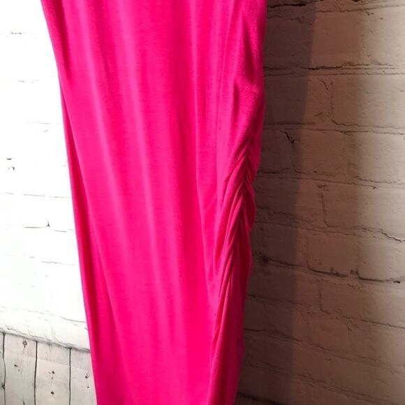 Heather Hot Pink Dress Small Double Lined - Picture 2 of 4